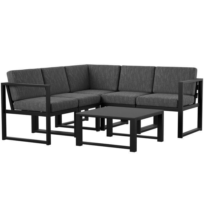 ModernMetal Minimal Sofa Set with Iron Frame - Furnishiaa -  -